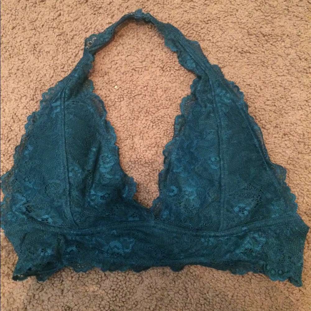 Blue lace bralette